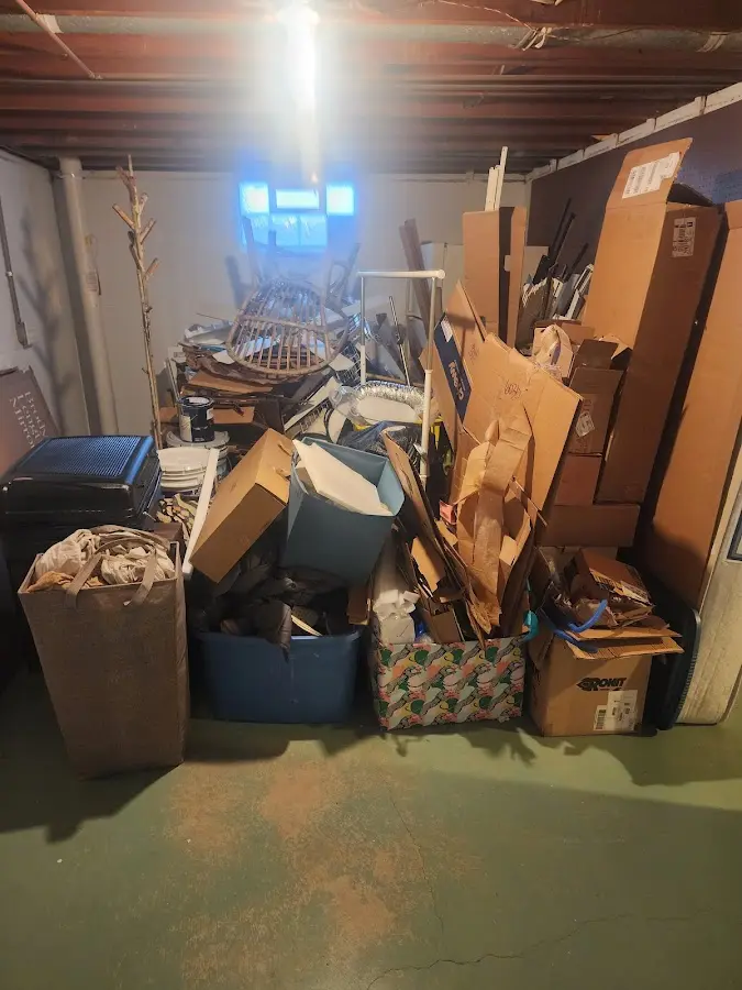 Roll-off dumpster container at job site for Yard Waste Dumpster Rental in Salem